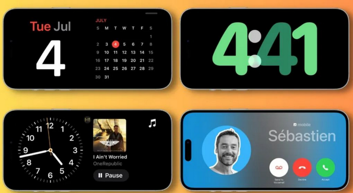内丘苹果手机维修分享iOS17横屏充电待机显示有什么好处 