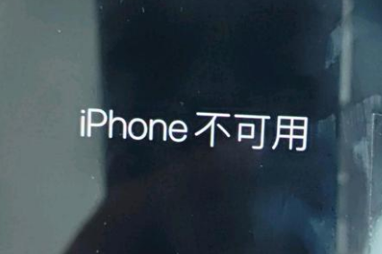 内丘苹果服务网点分享锁屏界面显示“iPhone 不可用”如何解决 