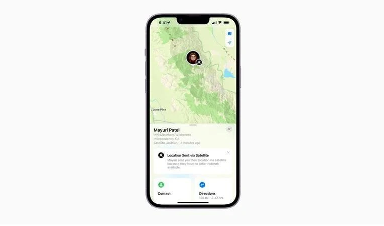 内丘苹果14维修分享iPhone14系列中 FindMy功能通过卫星分享位置方法教程 